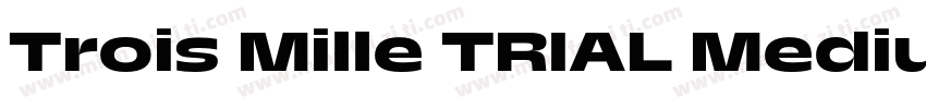 Trois Mille TRIAL Medium 25字体转换